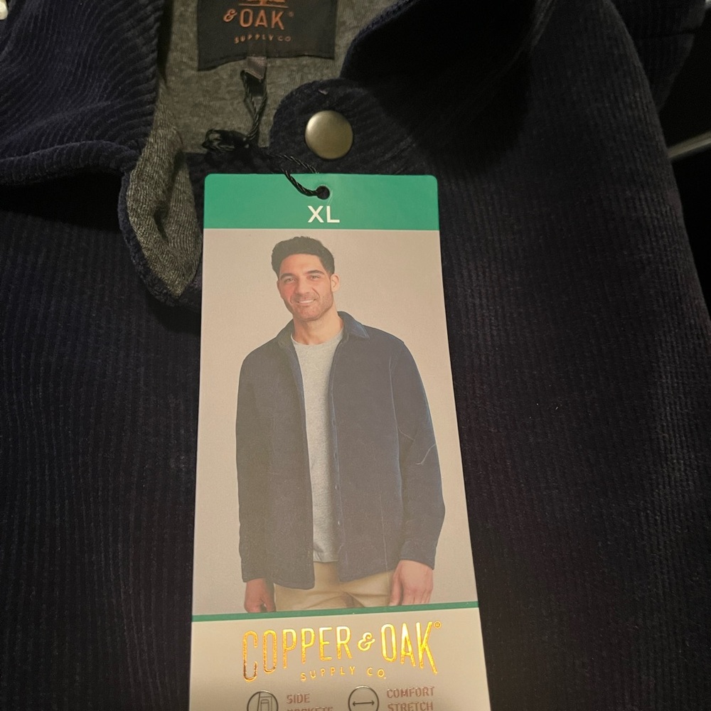 NWT, Cooper & Oak Men’s Jacket, Size XLarge, Navy